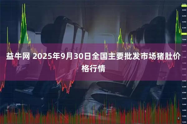 益牛网 2025年9月30日全国主要批发市场猪肚价格行情