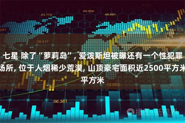 七星 除了“萝莉岛”, 爱泼斯坦被曝还有一个性犯罪场所, 位于人烟稀少荒漠, 山顶豪宅面积近2500平方米